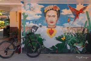 Frida Kahlo featured mural in Samara