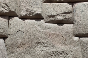 The stone of the 12 angles perfectly embedded in an Inca wall on Hatumrumiyoq street in Cusco Peru